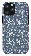 Load image into Gallery viewer, Blue Snowflakes - Phone Case
