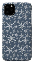 Load image into Gallery viewer, Blue Snowflakes - Phone Case