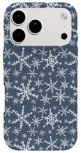 Load image into Gallery viewer, Blue Snowflakes - Phone Case