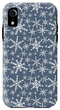Load image into Gallery viewer, Blue Snowflakes - Phone Case