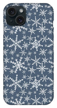 Load image into Gallery viewer, Blue Snowflakes - Phone Case