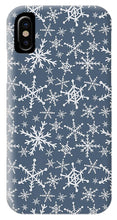 Load image into Gallery viewer, Blue Snowflakes - Phone Case