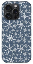 Load image into Gallery viewer, Blue Snowflakes - Phone Case