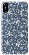 Load image into Gallery viewer, Blue Snowflakes - Phone Case