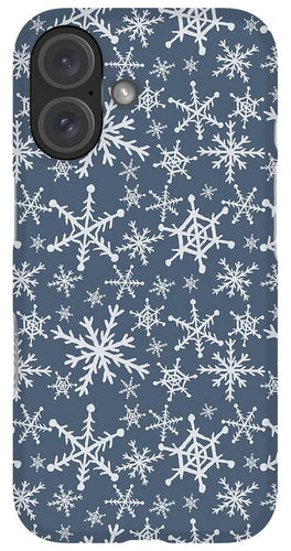 Blue Snowflakes - Phone Case