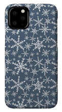 Load image into Gallery viewer, Blue Snowflakes - Phone Case