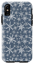 Load image into Gallery viewer, Blue Snowflakes - Phone Case