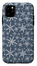 Load image into Gallery viewer, Blue Snowflakes - Phone Case