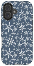 Load image into Gallery viewer, Blue Snowflakes - Phone Case