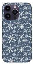 Load image into Gallery viewer, Blue Snowflakes - Phone Case