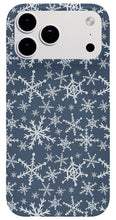 Load image into Gallery viewer, Blue Snowflakes - Phone Case