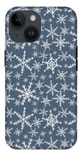 Load image into Gallery viewer, Blue Snowflakes - Phone Case