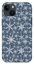 Load image into Gallery viewer, Blue Snowflakes - Phone Case
