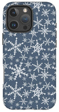 Load image into Gallery viewer, Blue Snowflakes - Phone Case