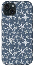 Load image into Gallery viewer, Blue Snowflakes - Phone Case