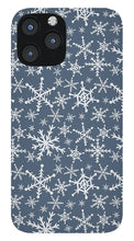 Load image into Gallery viewer, Blue Snowflakes - Phone Case