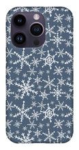 Load image into Gallery viewer, Blue Snowflakes - Phone Case