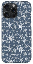 Load image into Gallery viewer, Blue Snowflakes - Phone Case