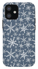 Load image into Gallery viewer, Blue Snowflakes - Phone Case
