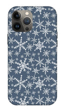 Load image into Gallery viewer, Blue Snowflakes - Phone Case