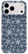 Load image into Gallery viewer, Blue Snowflakes - Phone Case
