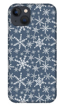 Load image into Gallery viewer, Blue Snowflakes - Phone Case