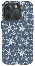 Load image into Gallery viewer, Blue Snowflakes - Phone Case