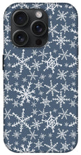 Load image into Gallery viewer, Blue Snowflakes - Phone Case