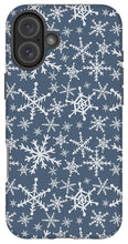 Load image into Gallery viewer, Blue Snowflakes - Phone Case