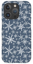 Load image into Gallery viewer, Blue Snowflakes - Phone Case