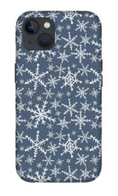 Load image into Gallery viewer, Blue Snowflakes - Phone Case