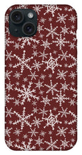 Load image into Gallery viewer, Red Snowflakes - Phone Case