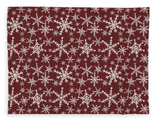 Load image into Gallery viewer, Red Snowflakes - Blanket