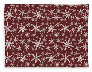 Red Snowflakes - Blanket