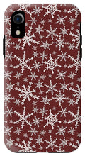 Load image into Gallery viewer, Red Snowflakes - Phone Case
