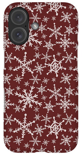 Red Snowflakes - Phone Case