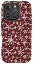 Load image into Gallery viewer, Red Snowflakes - Phone Case