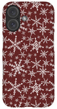 Load image into Gallery viewer, Red Snowflakes - Phone Case