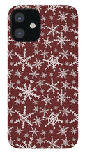 Load image into Gallery viewer, Red Snowflakes - Phone Case