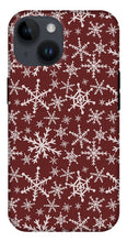 Load image into Gallery viewer, Red Snowflakes - Phone Case
