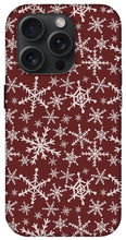 Load image into Gallery viewer, Red Snowflakes - Phone Case