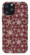 Load image into Gallery viewer, Red Snowflakes - Phone Case