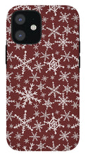 Load image into Gallery viewer, Red Snowflakes - Phone Case