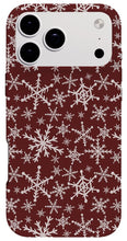 Load image into Gallery viewer, Red Snowflakes - Phone Case