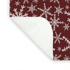 Red Snowflakes - Blanket