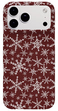 Load image into Gallery viewer, Red Snowflakes - Phone Case