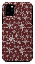 Load image into Gallery viewer, Red Snowflakes - Phone Case