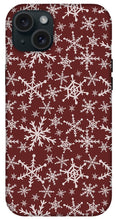 Load image into Gallery viewer, Red Snowflakes - Phone Case