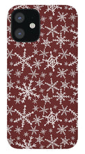 Load image into Gallery viewer, Red Snowflakes - Phone Case