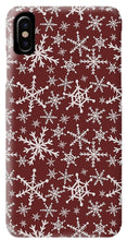 Load image into Gallery viewer, Red Snowflakes - Phone Case